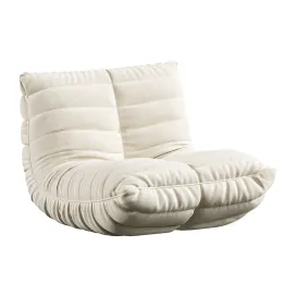 Suede Armless Bean Bag Chair Lounger by Trule